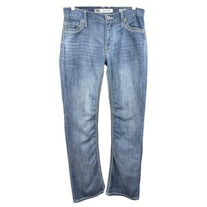 BKE Fulton Size 31L Jeans Bootcut Embroidered Pockets 33 Inseam Light Wash‎ 1667